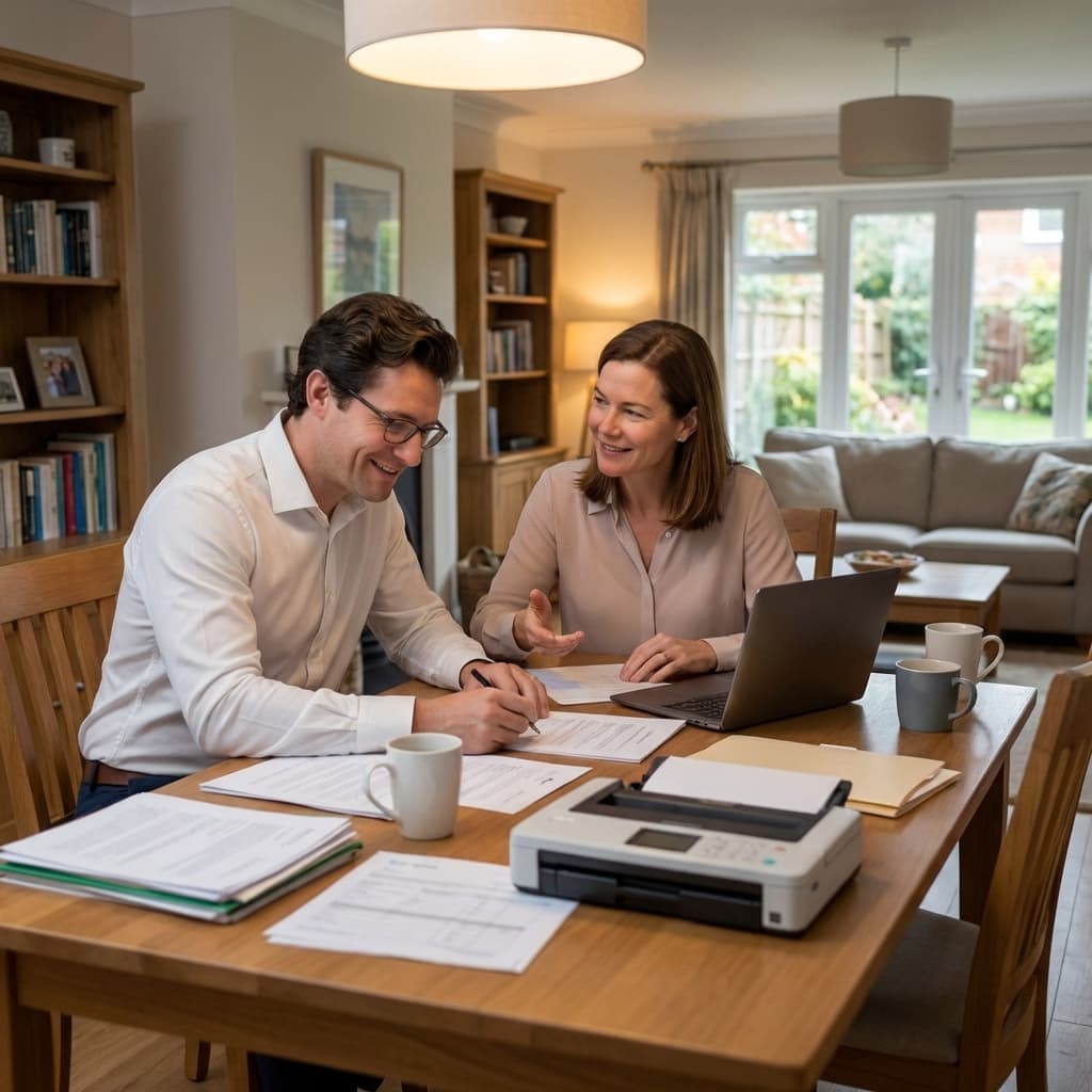 Advisor collaborating with client on estate planning